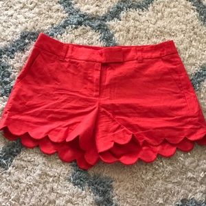 Scalloped J Crew shorts